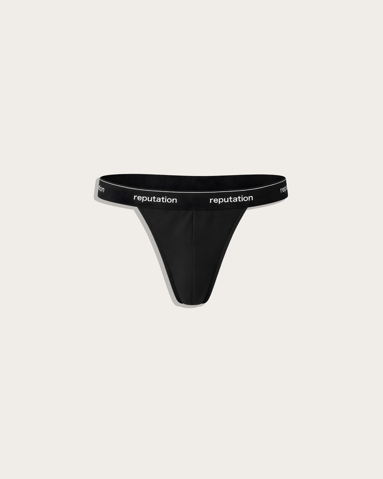 Reputation Signature String 01 in black, flat lay