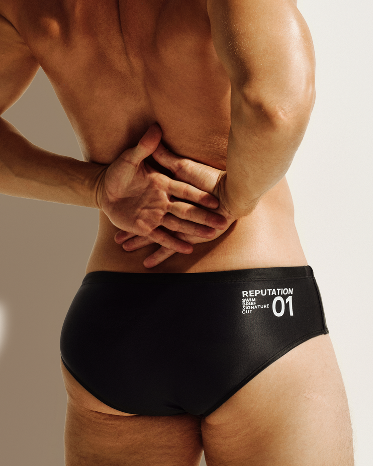 Reputation Signature Sunga 01 in black, back view