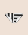 SIGNATURE SWIM BRIEF 01 — STRIPE White & Black color swatch